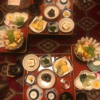 Traditional set meals at Ekoin in Koya