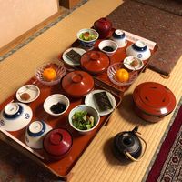 Traditional set breakfast at Ekoin in Koya