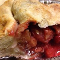 Strawberry rhubarb vegan-licious pie at Pie Shop - H St in Washington