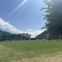 The view of the lake from the seating   at CALA Melide in Lugano