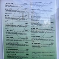 The menu in Swedish.  at Thai Time  in Lomma