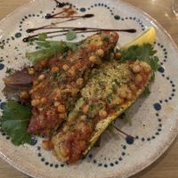 Stuffed courgettes   at Mamma Mia in Bradford