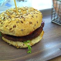 Impossible burger at Carrot Express - South Beach in Miami Beach