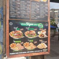 Menu at L'Atelier Cours Julien in Marseille