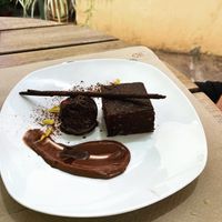 Chocolate and avocado cake  at Temple Natura in Mallorca