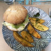 Portobello burger at Temple Natura in Mallorca