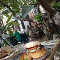 Vegan burger at Temple Natura in Mallorca