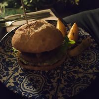 Burger at Temple Natura in Mallorca