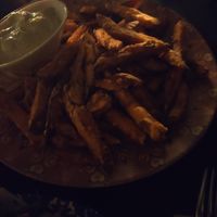 Sweet potato fries at Temple Natura in Mallorca