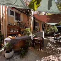 Courtyard  at Temple Natura in Mallorca