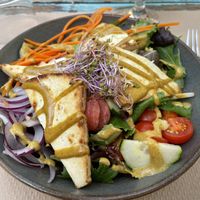 Smoked Tofu Salad  at Temple Natura in Mallorca