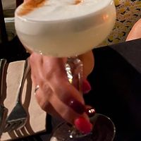 Vegan Pisco Sour   at Temple Natura in Mallorca