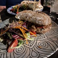 Seitan Nugget Sandwich   at Temple Natura in Mallorca