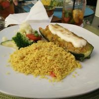 Stuffed Zucchini at Temple Natura in Mallorca