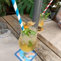 Combucha tea at Temple Natura in Mallorca
