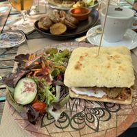 Seitan focaccia   at Temple Natura in Mallorca