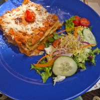 Plato del Chef - Lasagna at Temple Natura in Mallorca
