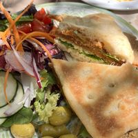 Seitan sandwichh  at Temple Natura in Mallorca