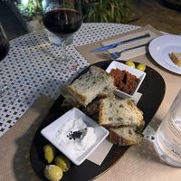 Spicy ‘sausage’ and aioli  at Temple Natura in Mallorca