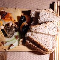 Cheese board at Temple Natura in Mallorca