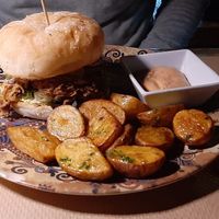 Burger at Temple Natura in Mallorca