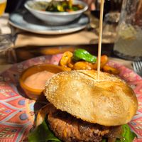 Chef Special Burger at Temple Natura in Mallorca