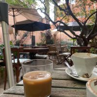 Iced Cappuccino mit Hafermilch😄 at Temple Natura in Mallorca