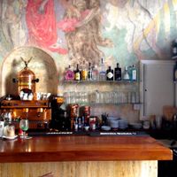 Bar inside at Temple Natura in Mallorca