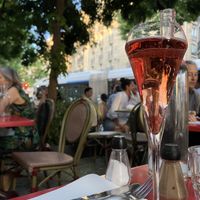 Kir royale in Montmartre  at CAFÉ RESTAURANT SUZANNE (Purple Food) in île-de-france