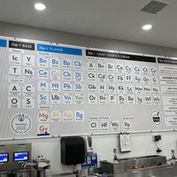 Menu with clearly marked vegan options   at Chill-N Ice Cream in Bluffton