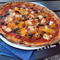 Vegan Pumpkin Pizza at Salami Social Club in Berlin