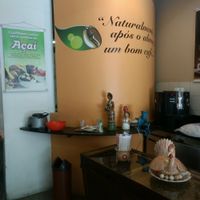 cofee area after lunch at Naturalmente in Belo Horizonte