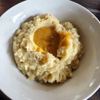 Creamy mashed potatoes at Souley Vegan in Oakland