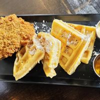 Chicken and waffles at Souley Vegan in Oakland