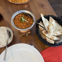 I ordered the Chole, naan and it came with rice! I specified, I am strict vegan, and they made sure that they did not add butter to any of the items. Th  at Golden India in Zermatt