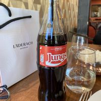 I opted for a coke this time which is vegan in Switzerland .  at Golden India in Zermatt