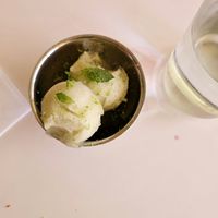 Cucumber and mint sorbett  at Lai Rai in South East London