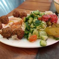Falafel Plate at Orgasmic in Byron Bay