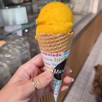 cONES NOT VEGAN (hubby’s)   at Mein Beck in Naturno