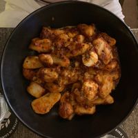 Vegetarian gnocchi with mozzarella  and tomato sauce at Chill At Portofino in Palm Cove