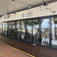 Not looking too close to reopening with boxes inside. Hopefully they reopen soon   at Chill At Portofino in Palm Cove