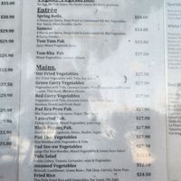 Menu Oct 2023 at Choc Dee in Palm Cove