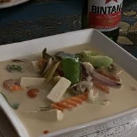 Tom Yum vegan  at Choc Dee in Palm Cove