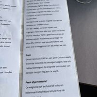 Menu 2  at Gare du Nord in Rotterdam