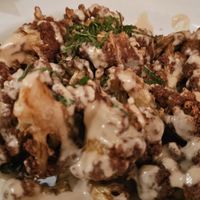 cauliflower with tehina at Bobbe Speisesalon in Berlin