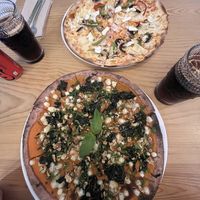 Pizza Cuca & Pizza fã with an ingredient change  at Pizza na Praia Carcavelos  in Carcavelos