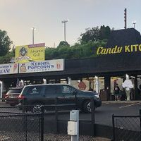 From the road-located next to Pirate's Cove mini golf at Scoopys Ice Cream And Candy in Wisconsin Dells