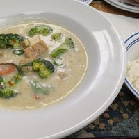 Green curry at Vegan Thai Way in Pacific Grove