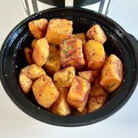 Spiced potatoes   at Operation Falafel in Dubai