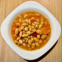 Homemade baked beans  at Novotel Bucharest City Centre Breakfast Restaurant  in Bucharest